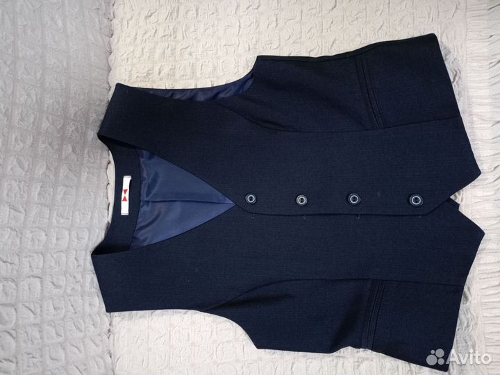 Школьная юбка и жилет р, 44 в отл. сост