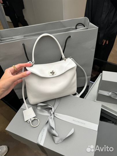 Сумка Balenciaga rodeo mini белая