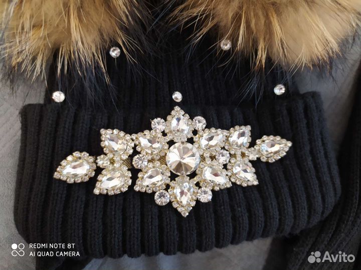 Комплект шапка, шарф