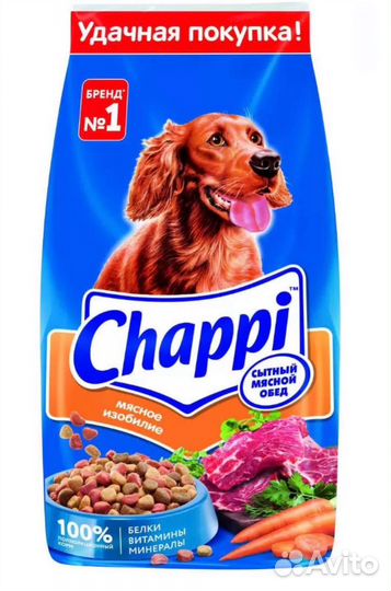 Корм для собак chappi 15 кг