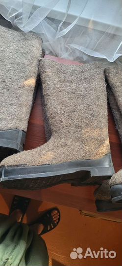 Валенки мужские на резиновой подошве