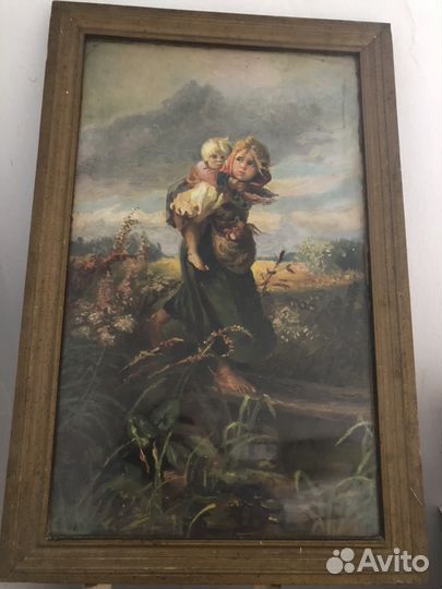 Картина «Дети бегущие от грозы»