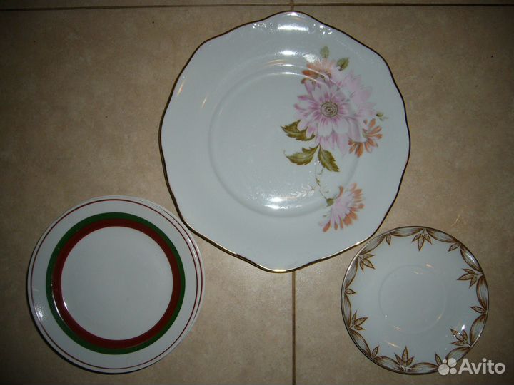 Чашки, тарелки, кофейные пары Дулево