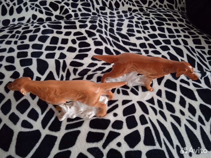 Статуэтка фарфор собака лфз