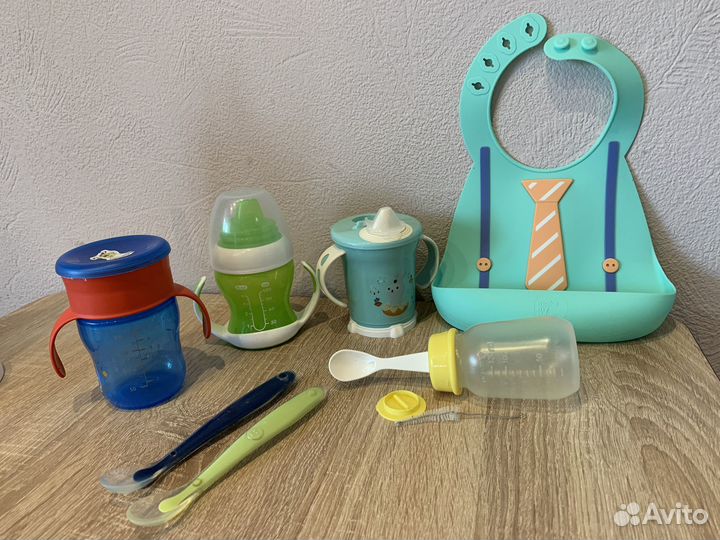 Поильник нагрудник ложки Avent Pigeon