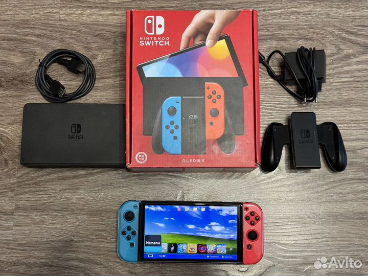 Nintendo Switch Oled прошитый Neon + флеш