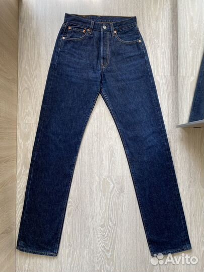 Синие прямые джинсы Levi's 501