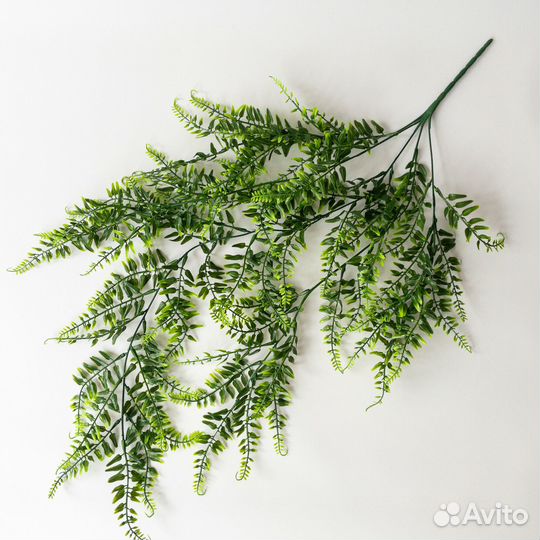 Папоротник, ампельное растение, искусственная зелень, свисающий зеленый, 80 см, набор 1 шт