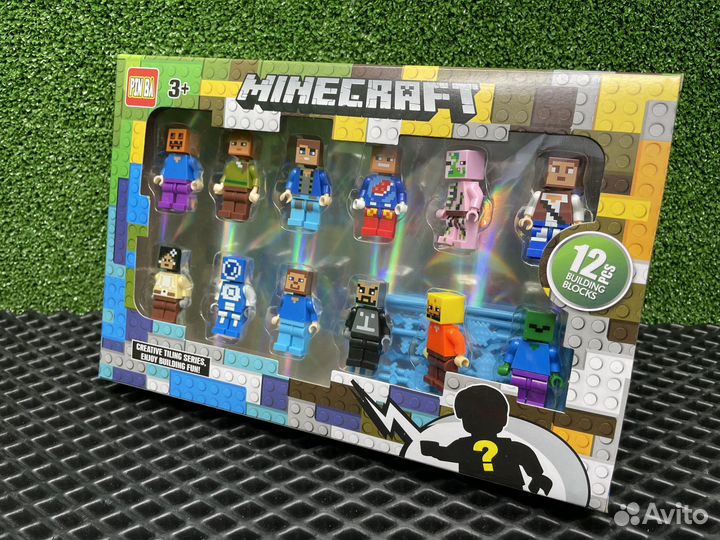 Набор человечков Маинкрафт аналог конструктор Lego