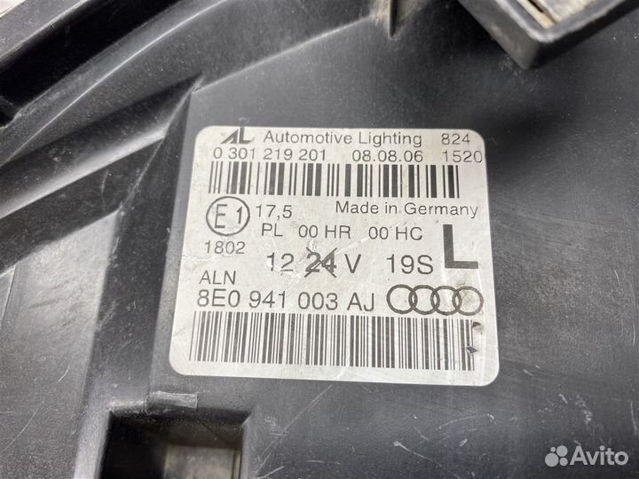 Фара левая Audi A4 (B7) 2005-2009