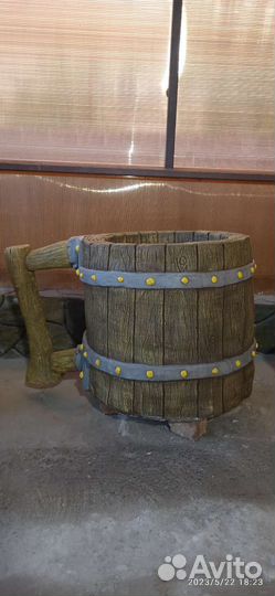 Уличные вазоны и урны из арт бетона