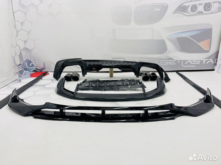 Обвес M perfomance BMW X3М G01 чёрный глянец