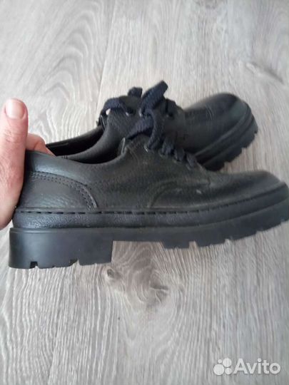 Ботинки кожаные