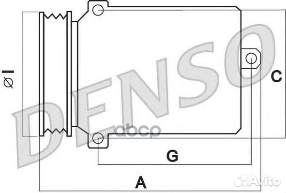 Компрессор кондиционера DCP32022 Denso