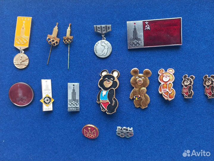 Значки СССР олимпиада 80