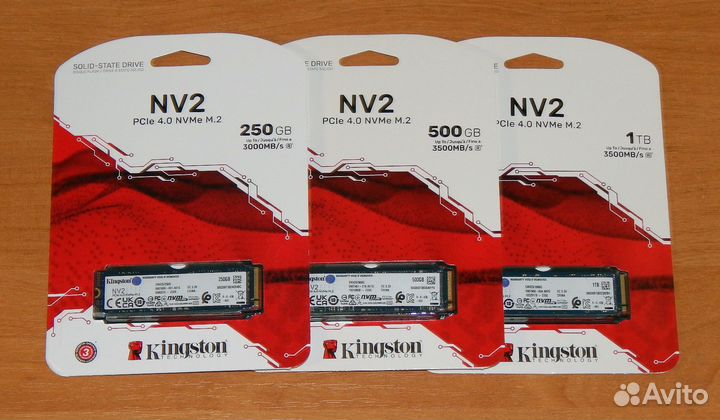 Диски SSD Kingston, Samsung (nvme M2)