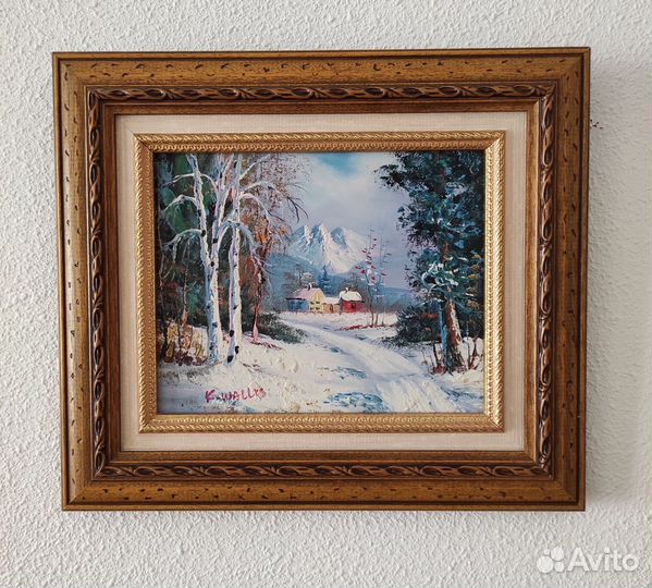 Старинная картина маслом на холсте, Европа