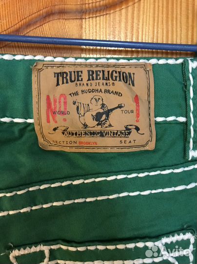 Брюки Джинсы True Religion Оригинал Зеленые
