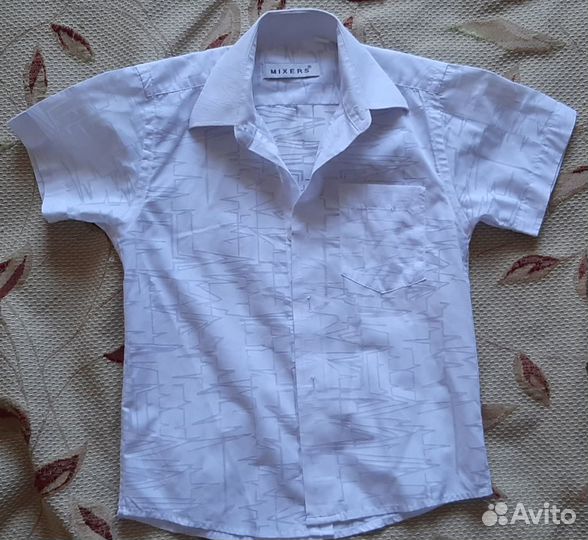 Рубашка белая детская 122
