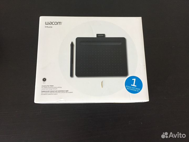 Графический планшет Wacom Intuos S Black. Коробка