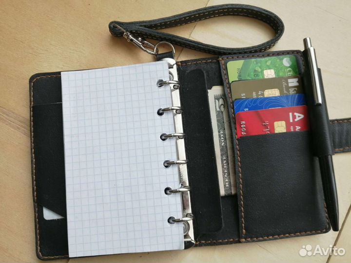 Органайзер блокнот в кожаной обложке