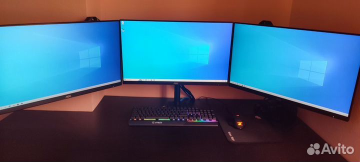 Крепление для трёх мониторов