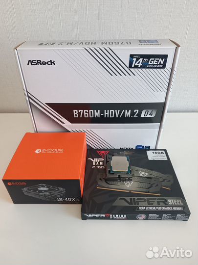 Комплект asus/msi/asrock B550/B760 AM4/LGA1700