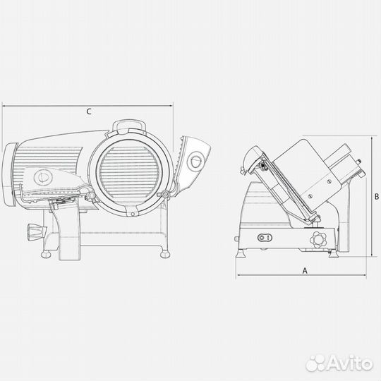 Слайсер - ломтерезка Berkel Red line 300, красный