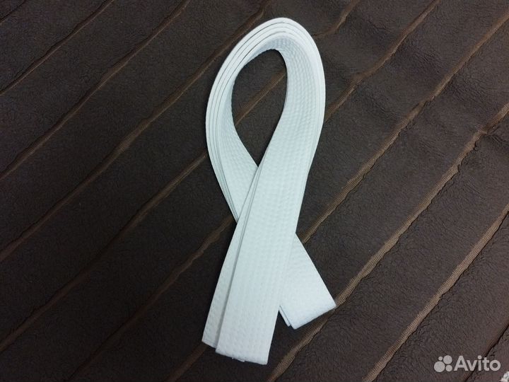 Пояс для дзюдо белый