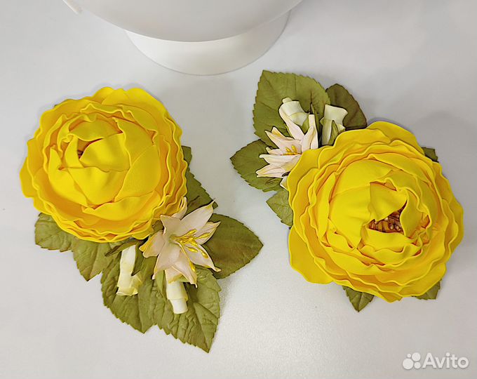 Ободок+заколочка из фоамирана,ручная работа