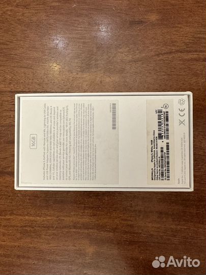 Коробка iPhone 5 white 16 gb