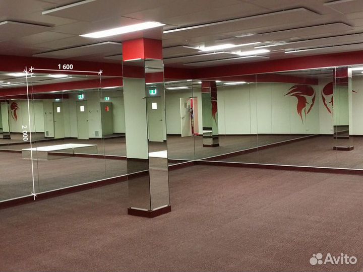 Зеркало на стену в спорт зал,фитнес,танцы