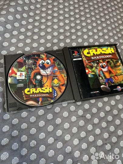 Диск на Playstation 1 Crash bandicoot 1 PAL black