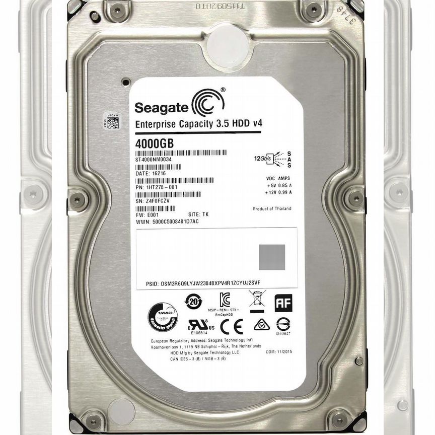 [ST4000NM0034] Жесткий Диск Seagate 4tb Sas 3,5 St4000nm0034