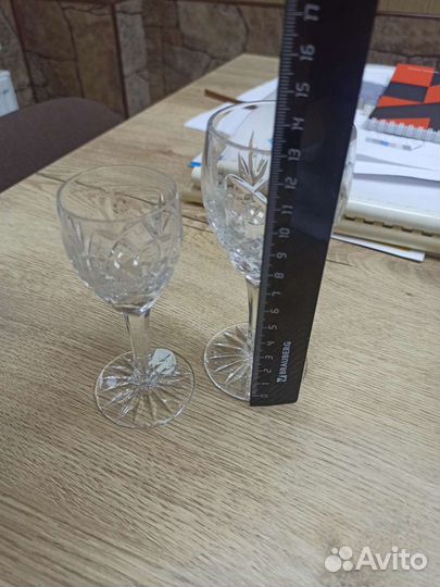 Рюмки и Фужеры на ножке Богемия 6+6 шт