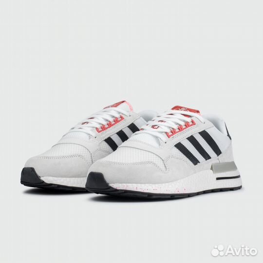 Кроссовки Adidas ZX 500 Boost White / Red