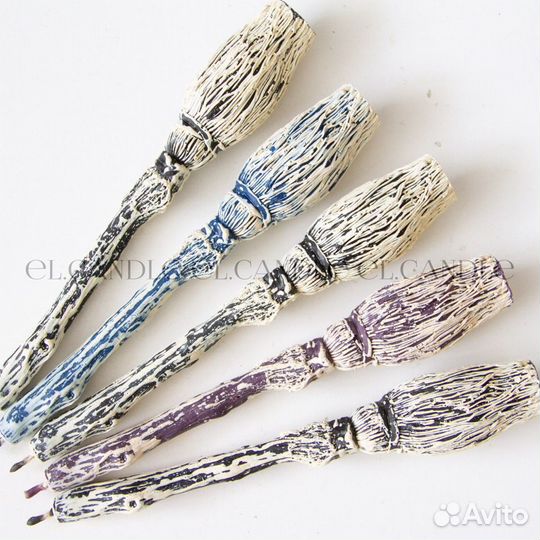 Свечи из пчелиного воска «Метла»