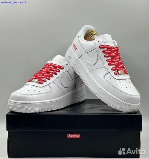 Кроссовки Nike Air Force 1 Low & Supreme (Арт.53828)