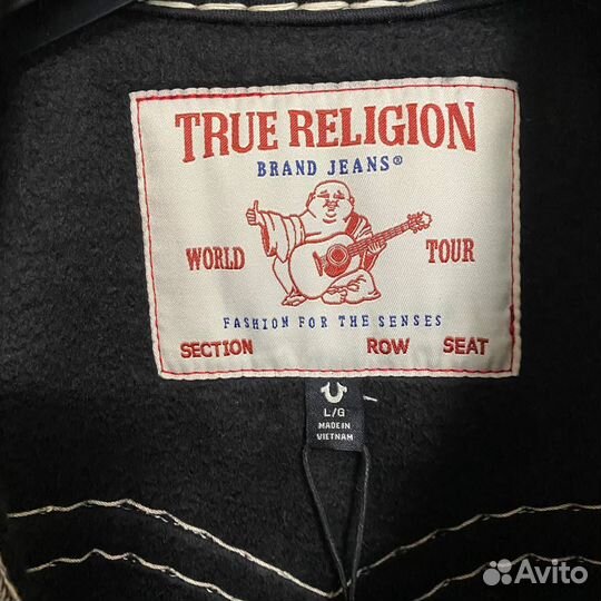 Джинсовка true religion чёрная оригинал