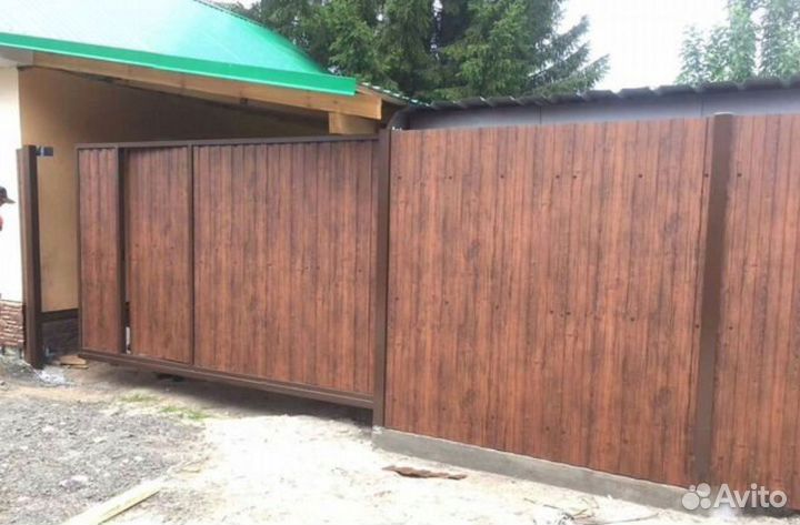 Заборы из профнастила, забор под ключ