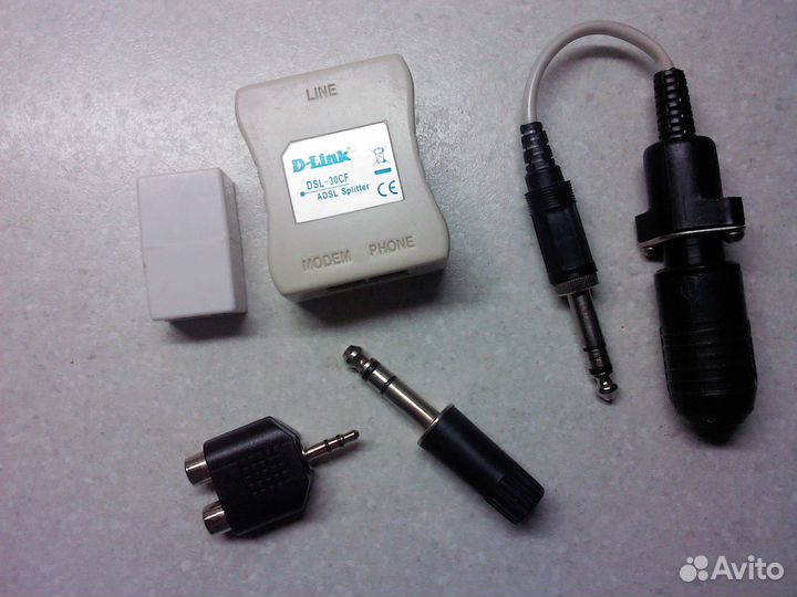 Переходники jack 6,3, DIN, RJ45, 2RCA- 3,5 Jack