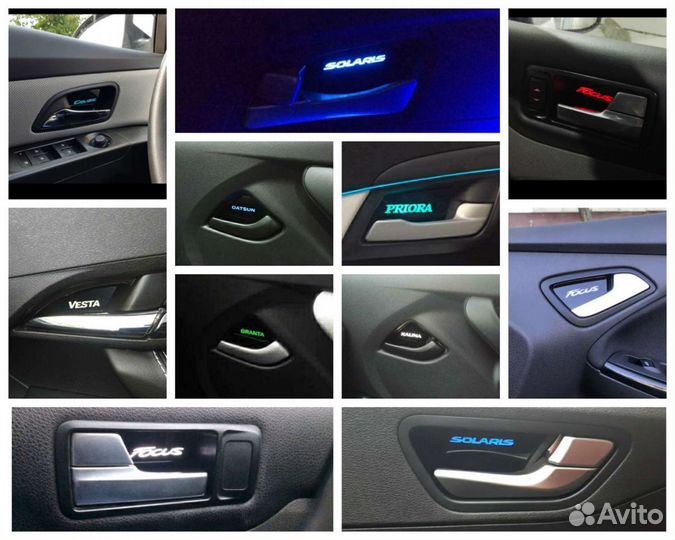 подсветка ручек дверей hyundai solaris 1