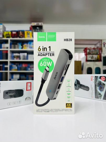 Адаптер hoco USB-C HB28