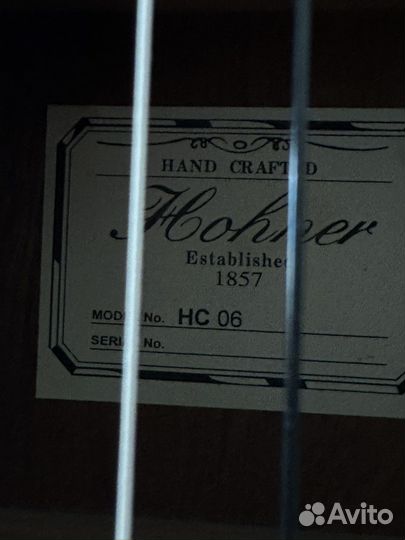 Акустическая гитара hohner hc06