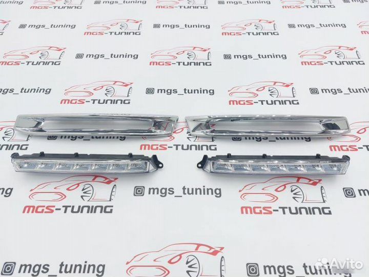 Дхо + накладки хром на Mercedes GL-Class X166 AMG