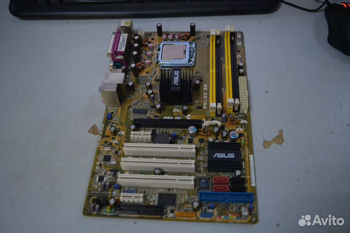 Мат.плата+процессор сок.775