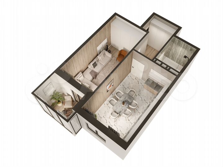 1-к. квартира, 47,8 м², 4/7 эт.