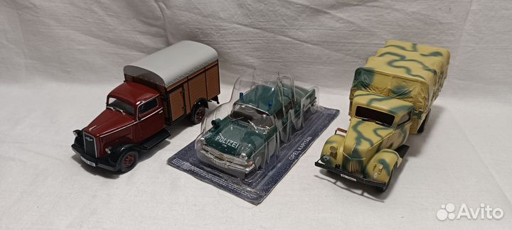 Модели Opel capitan, blitz, Ford V3000S 1/43