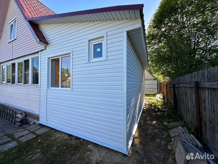 Фасад. Фасадные работы. Отделка сайдингом