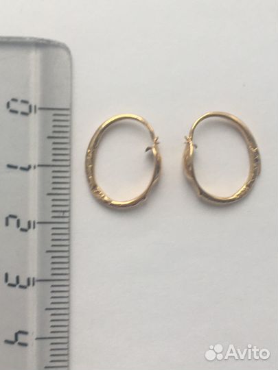 Золотые серьги кольца 19 век антикварные